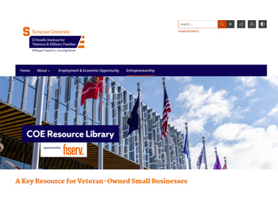 screenshot of IVMF Digital Library on Libraries' website