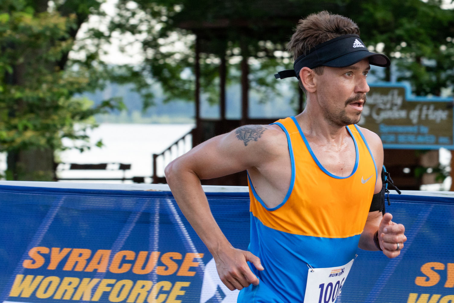 Denis Samburskiy participates in the Syracuse Workforce Run
