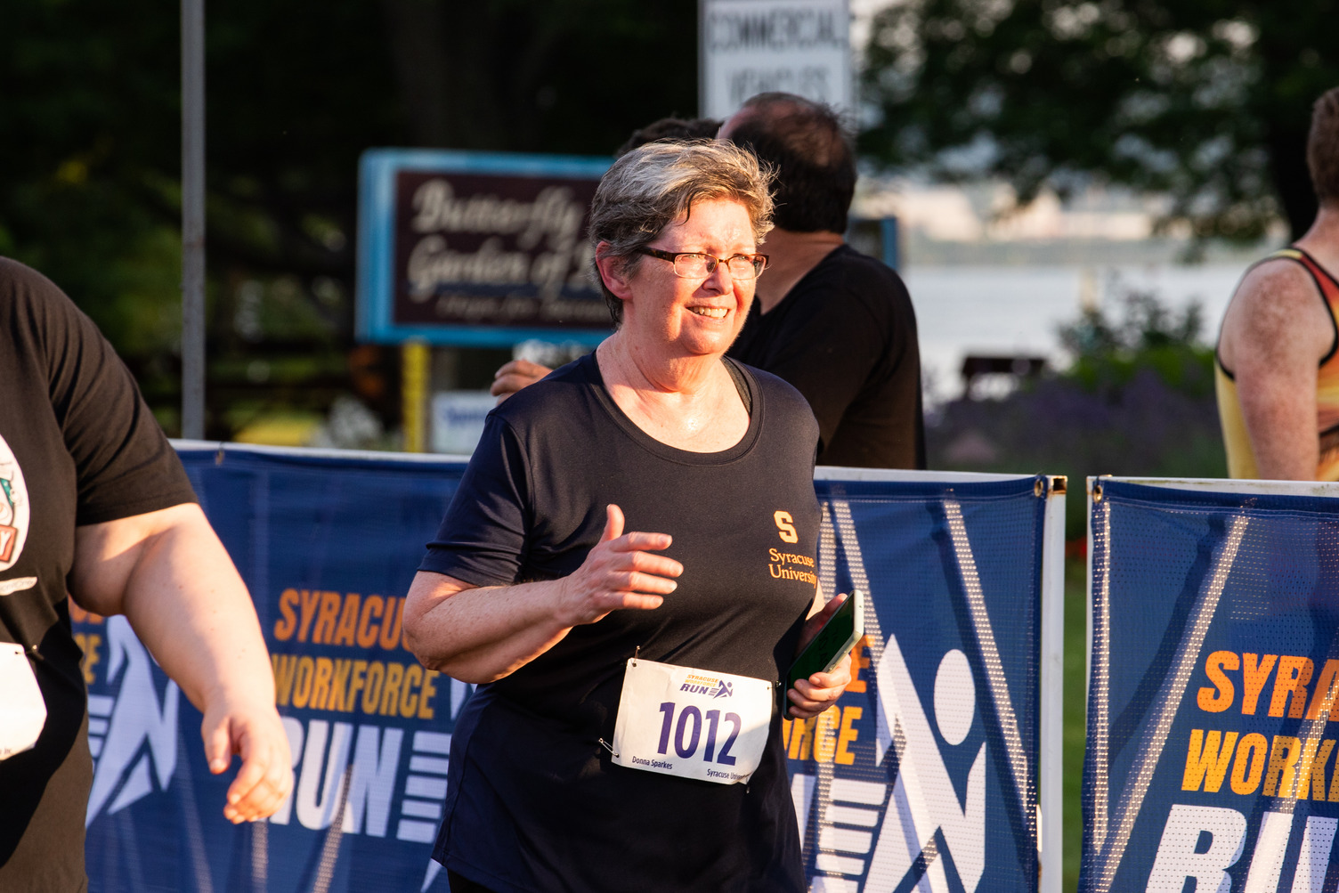 Donna Sparkes on the course at the Syracuse Workforce Run