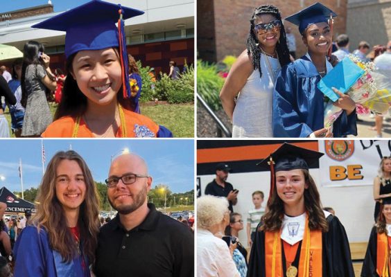 composite of images of faculty/staff family high school graduation photos