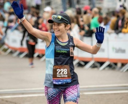 Meg Wilkie running marathon