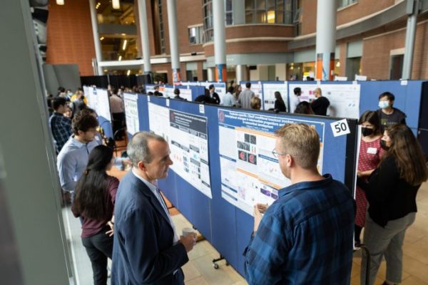 poster presentations in big hall