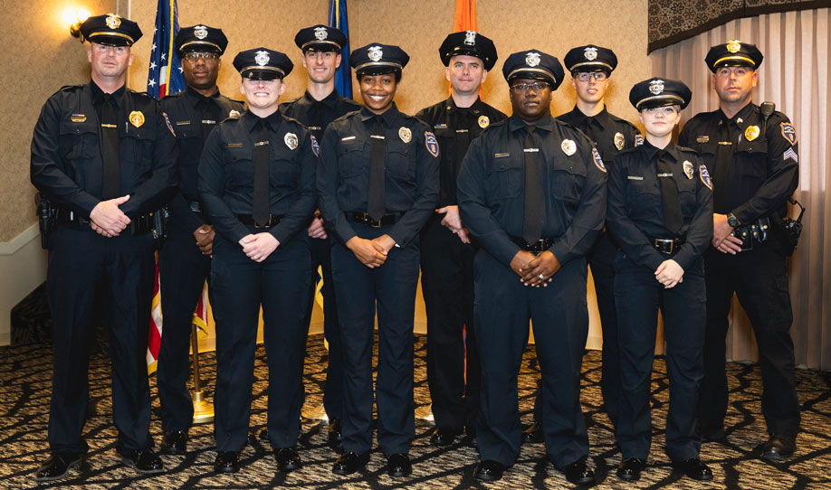 group of recent graduates of Campus Peace Officer