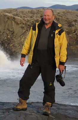 Jeffrey Karson posing in Iceland