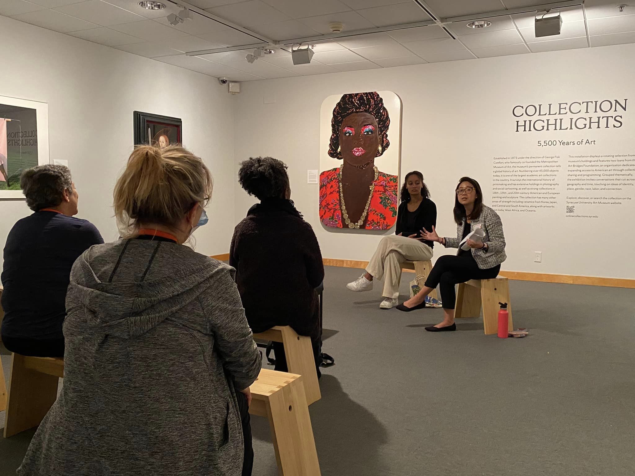 Back in the Clasroom: The museum as a classroom. A conversation around artist Mickalene Thomas’ Portrait of Qusuquzah #5 (2011)