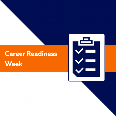 graphic with words Career Readiness Week with a checklist