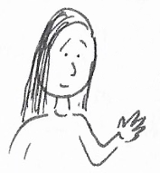 self-portrait drawing of Alexa Kulinski