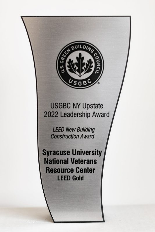 National Veterans Resource Center Recognized for Being Green