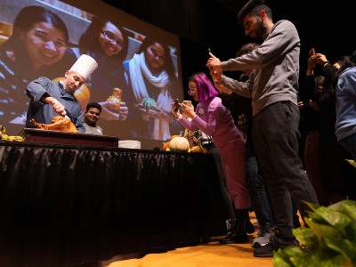 University Community Members Share Traditional Fare for International Thanksgiving Celebration