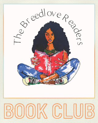 A Black girl reading a book with the text The Breedlove Readers Book Club.