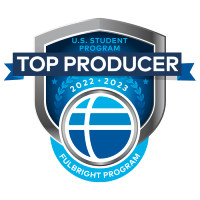Fulbright Top Producing Institution badge