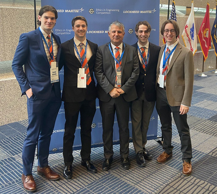 ECS Students Attend the 2023 Lockheed Martin Ethics in Engineering Competition