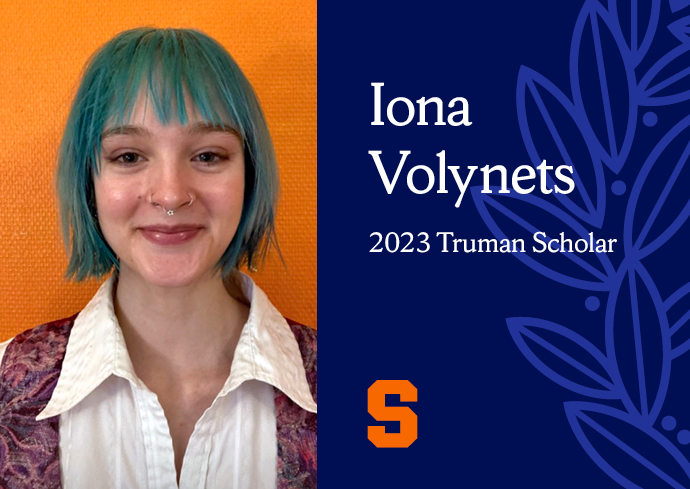 Iona Volynets Selected as 2023 Truman Scholar
