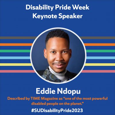 Disability Pride Week keynote speaker Eddie Ndopu.