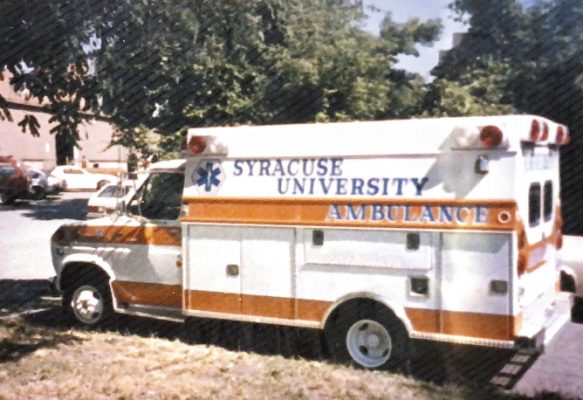 Early Syracuse University ambulance