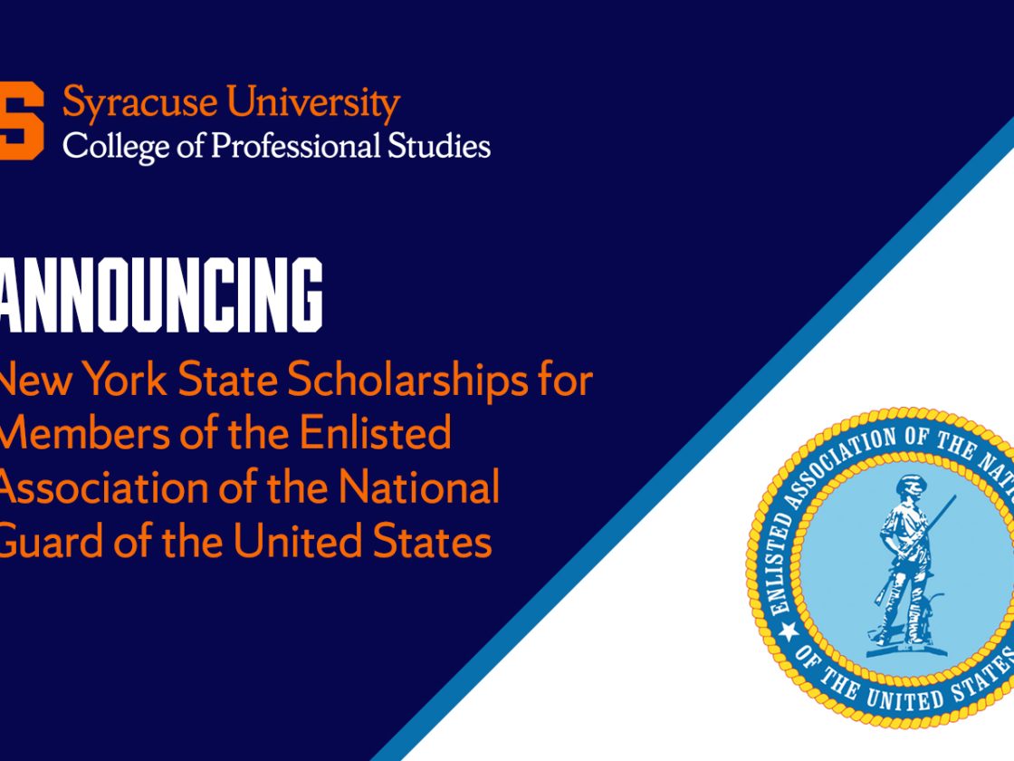 College of Professional Studies Announces New York State Scholarships for the Enlisted Association of the National Guard of the United States