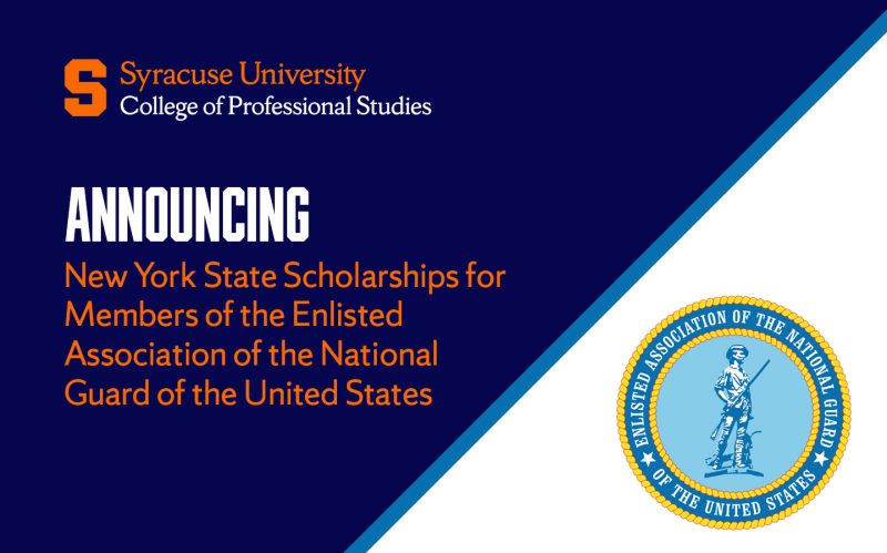 College of Professional Studies Announces New York State Scholarships for the Enlisted Association of the National Guard of the United States