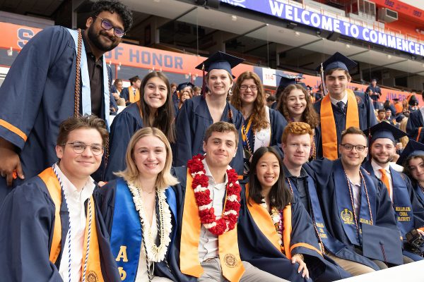 students gathered together at Commencement 2023