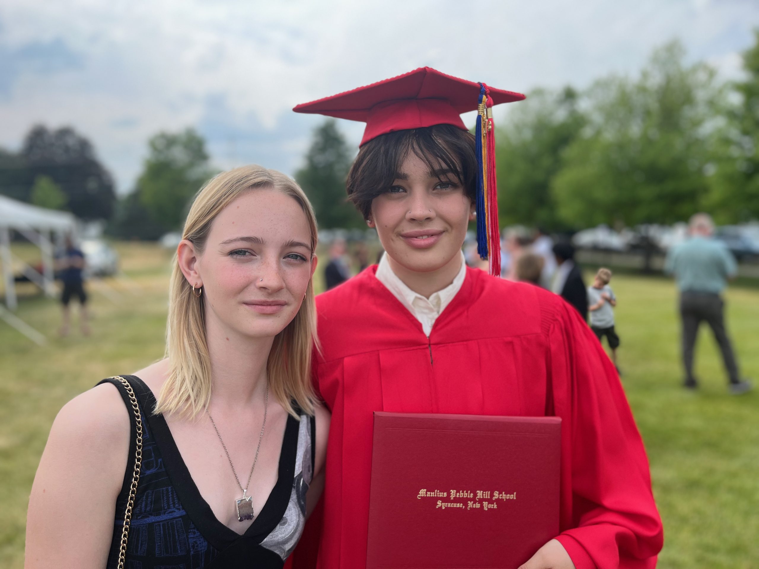 High School graduate and sister