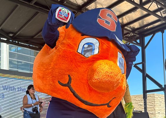 Syracuse's Otto the Orange makes history as first ACC mascot inducted into  Mascot Hall of Fame