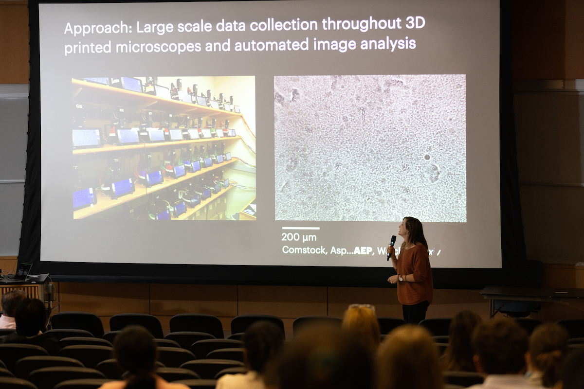 Alison Patteson presents at last year's BioInspired Symposium