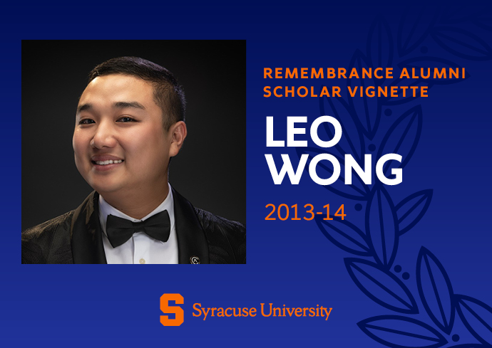 Remembrance Scholar Leo Wong