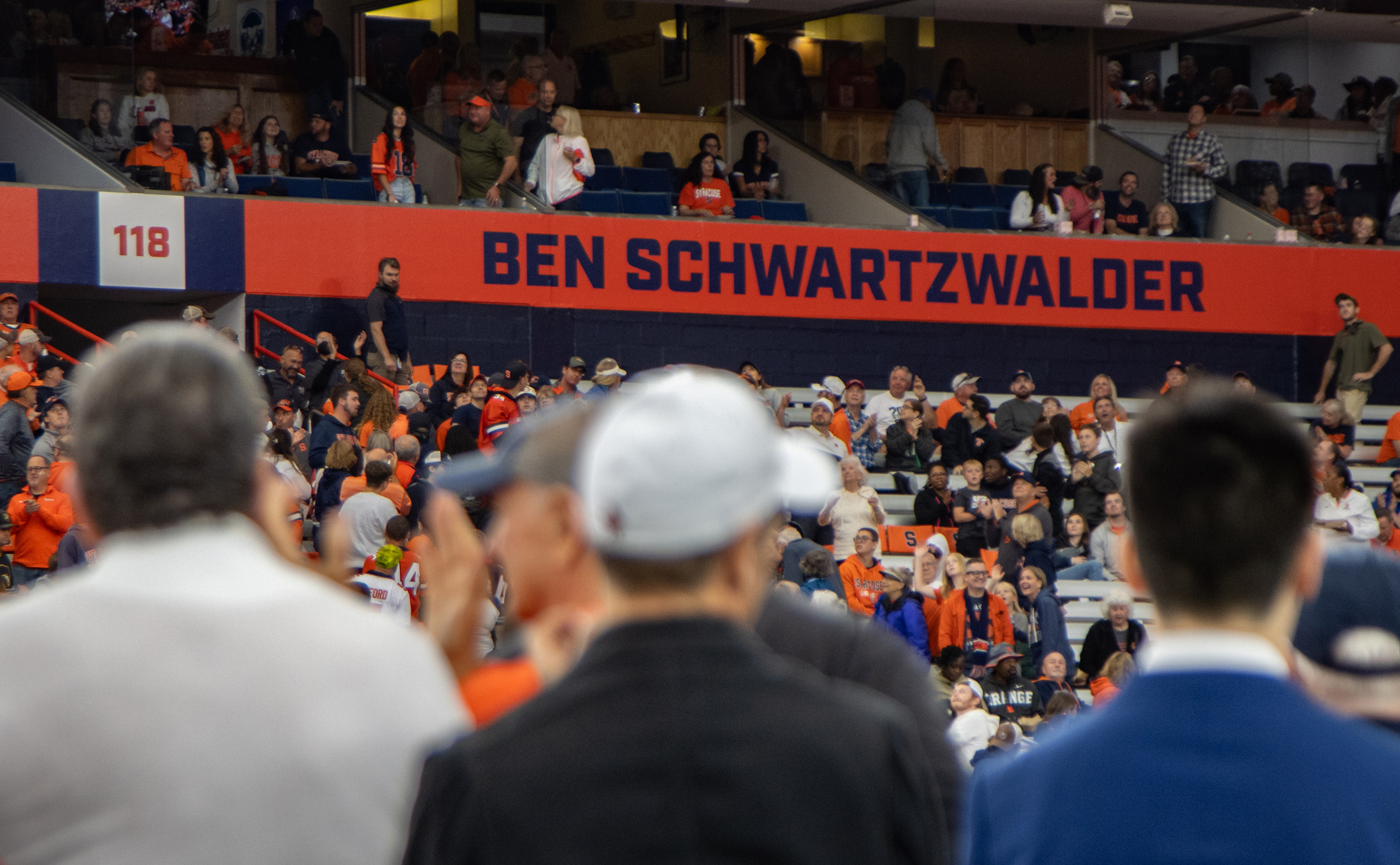 Ben Schwartzwald written on the wall in the Dome. 