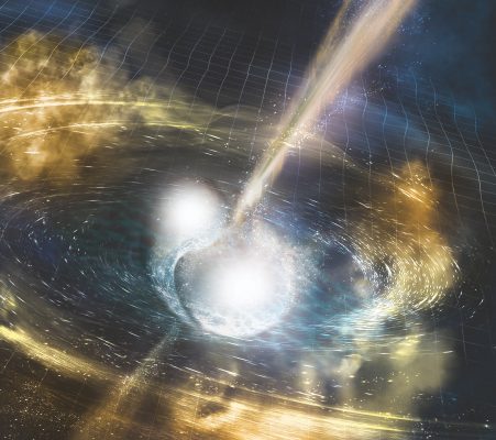 Artist rendering of neutron star merger