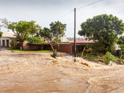 Floodwaters in Africa