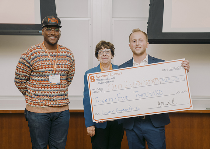 Orange Tank Recognizes Whitman’s Entrepreneurial Success Through Alumni Support