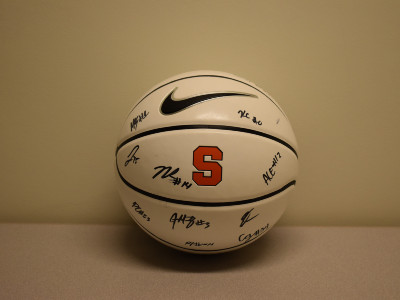Signed volleyball for Charity Sports Auction