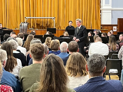 Wind Ensemble performance at Lockerbie Town Hall