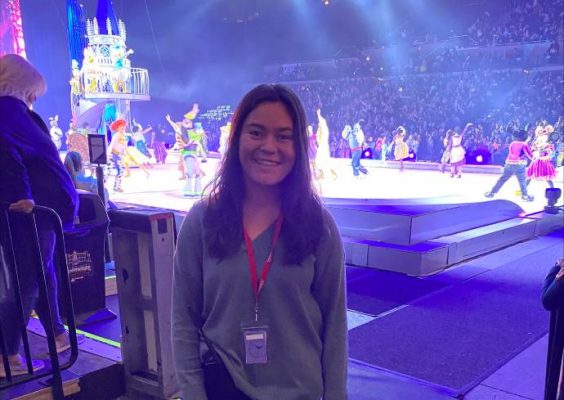 Sport Venue and Event Management Graduate Molly Gross at job in Atlantic City.