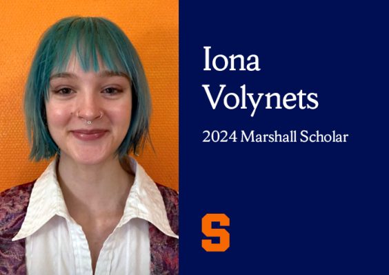 Marshall Scholar graphic--Iona Volynets