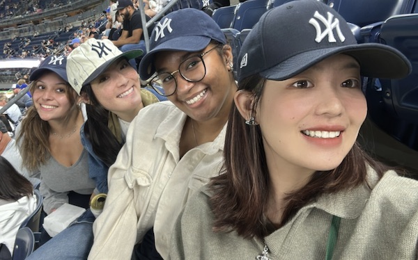 Students enjoy a game at Yankee Stadium