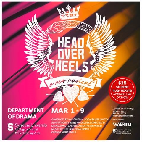 ISU Theatre presents HEAD OVER HEELS | Department of Music and Theatre