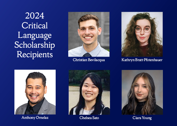 5 Students Receive Prestigious Critical Language Scholarship