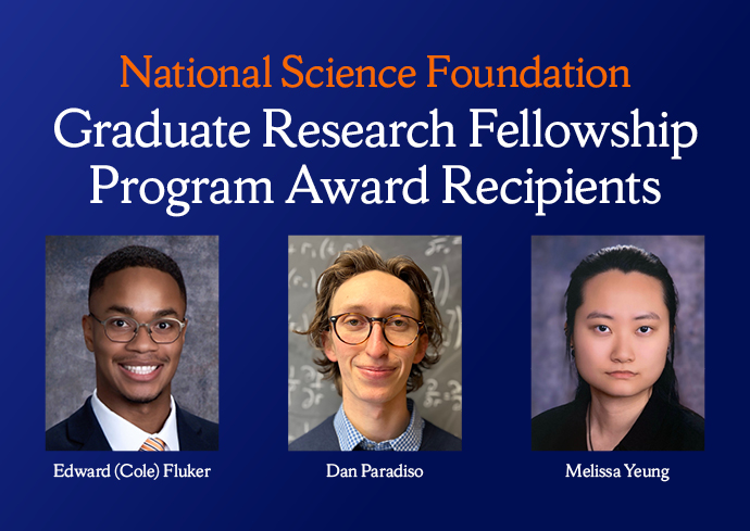 Three Earn National Science Foundation Graduate Research Fellowships