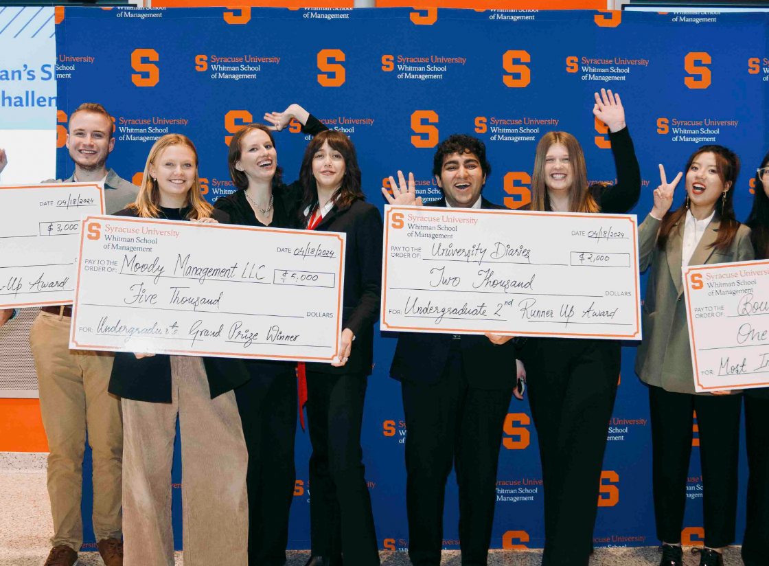 Inaugural Whitman Dean’s Sustainable Development Goals Innovation Challenge Awards $25,000 in Prizes
