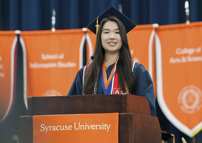 Student Speaker Yvonne Chen-Yih Kuo ’24: 'Be the Generation That Pushes Time Forward' (Video)