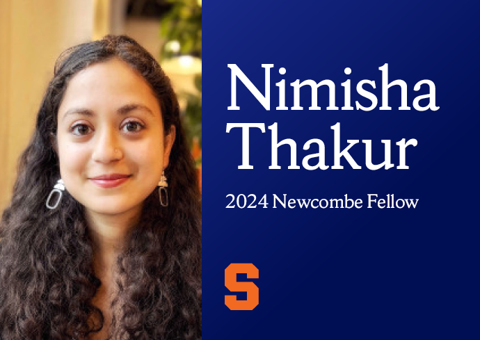 Nimisha Thakur Receives Newcombe Fellowship for Doctoral Research in India