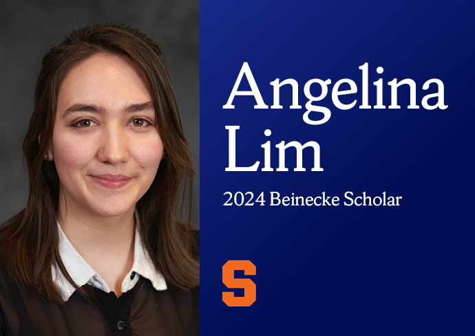 Angelina Lim ’25 Named a 2024 Beinecke Scholar