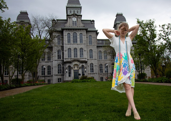 Stand-Out Graduation Dress? You’ve Got to Hand It to Rory Livingston ’24