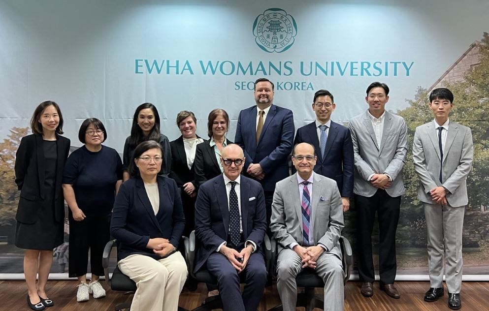 group of university officials at Eawh University