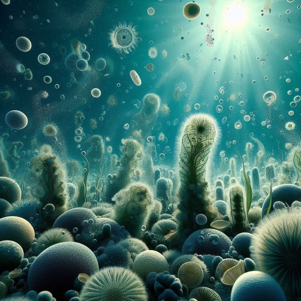 Ancient phytoplankton in oxygen rich seawater