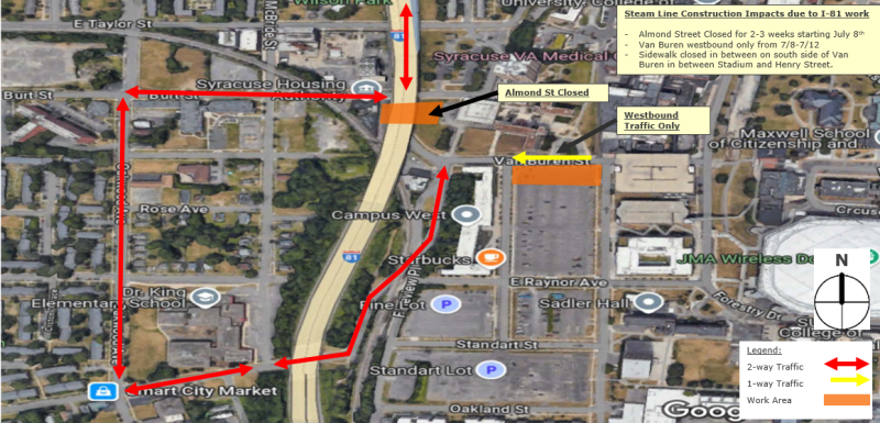 West Campus Construction Update: Mid- to Late July 2024