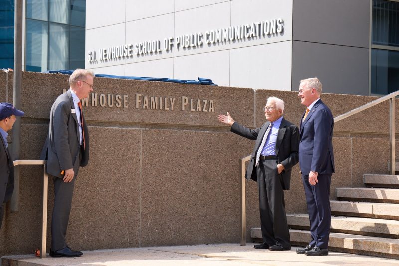University Unveils ‘Newhouse Family Plaza’ as Newhouse School Celebrates 60th Anniversary