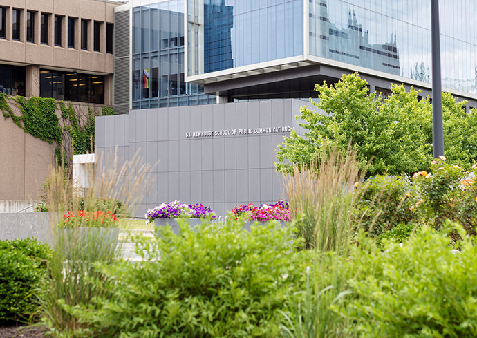 outside of Newhouse buildings