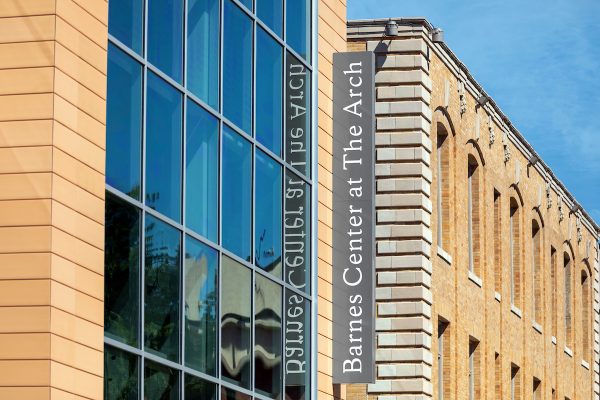 Exterior view of the Barnes Center at The Arch.