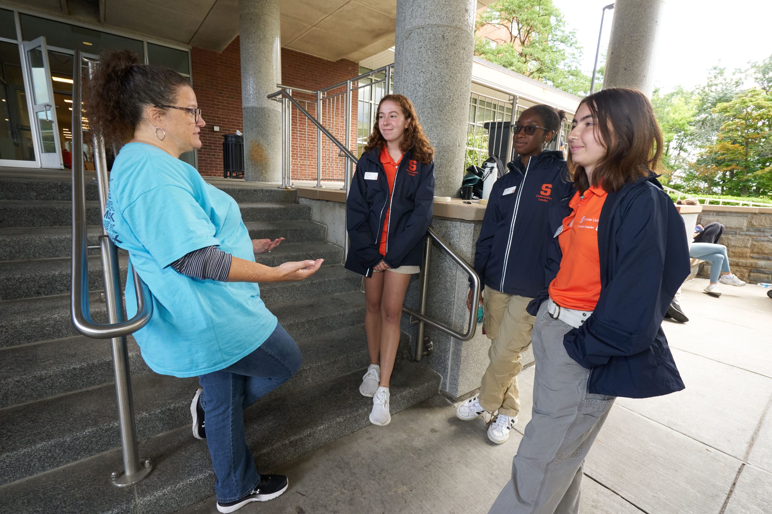 Kathryn Bradford and Welcome Week student volunteers